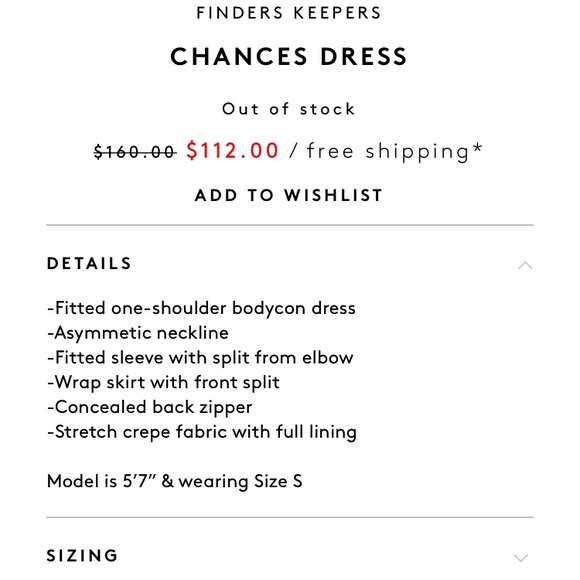 nwt - FINDERS KEEPERS “chances” dress - Picture 7 of 8